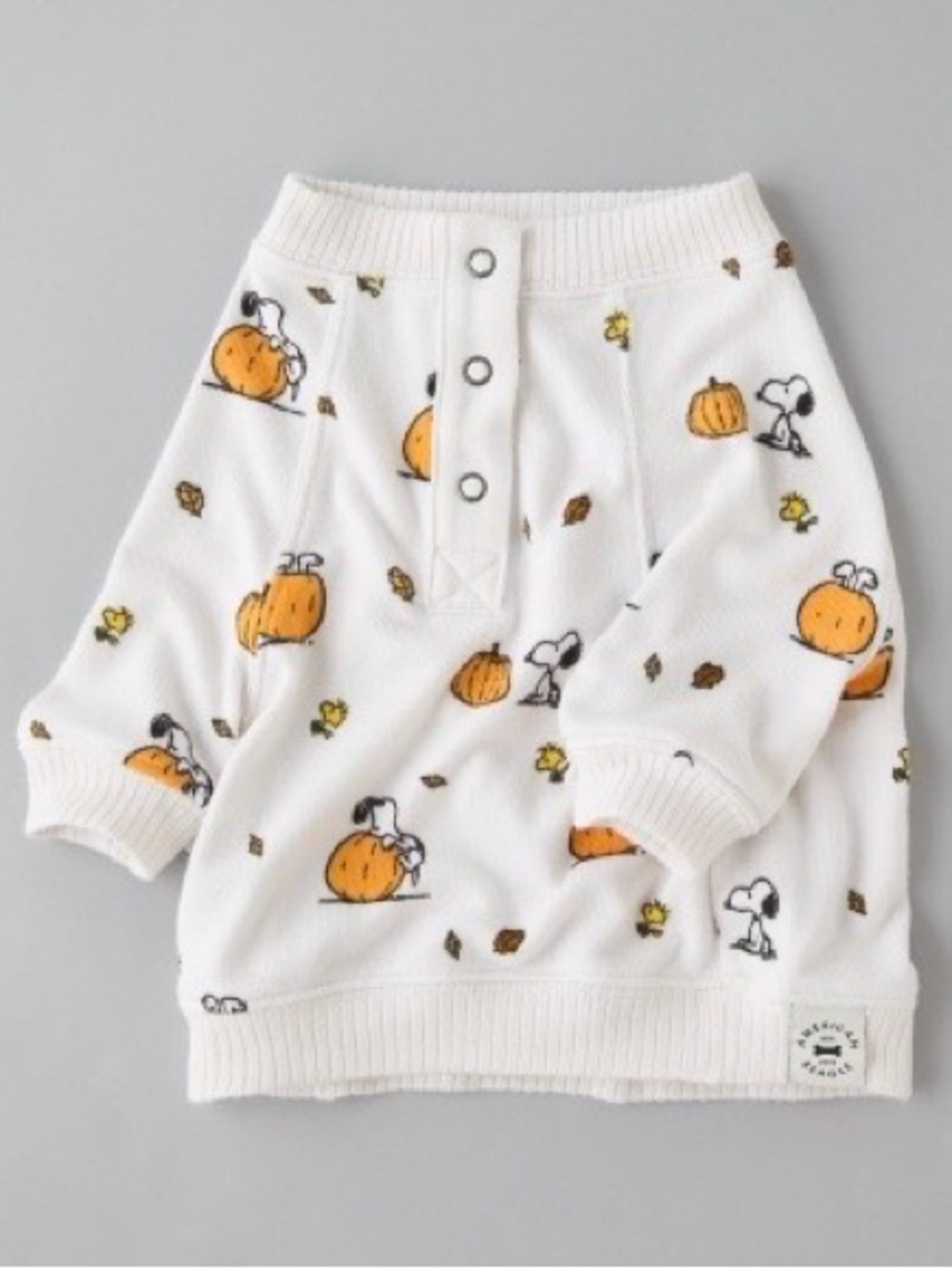 NWOT AE Snoopy Pumpkin Plush Dog PJ Shirt, Size: M